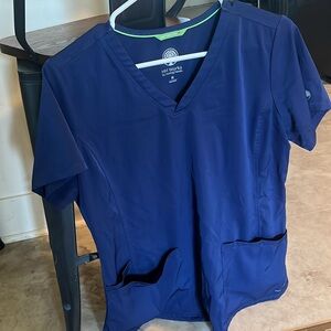 Navy Blue Medium Scrub Tops